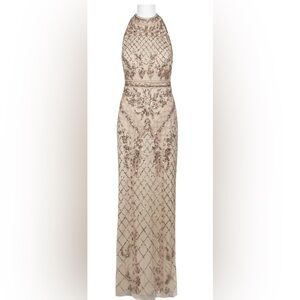 Adrianna Pappell Beige detailed dress